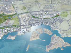Lusail city Qatar 20km Model 3D