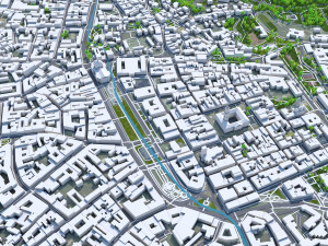 Lviv city Ukraine 50km 3D Model