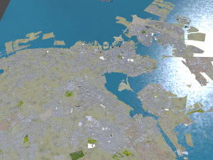 Manama city Bahrain 30km 3D Model