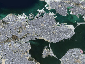 Manama city Bahrain 30km 3D मॉडल