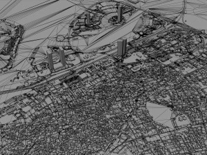 Manama city Bahrain 30km 3D Model