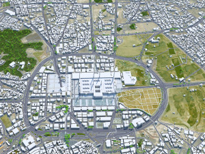 Medina city Saudi Arabia 30km 3D Model