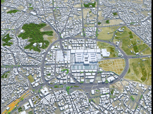 Medina city Saudi Arabia 30km 3D 模型
