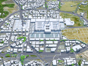 Medina city Saudi Arabia 30km 3D Model