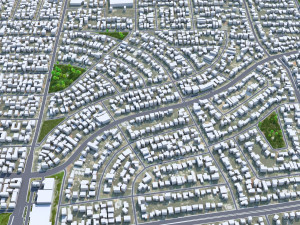Melville city Australia 15km Modelo 3D