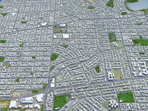 Melville city Australia 15km 3D Model