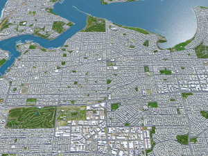 Melville city Australia 15km Modelo 3D