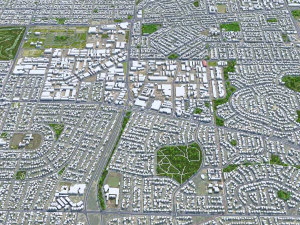 Melville city Australia 15km 3D Model