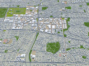 Melville city Australia 15km 3D Model