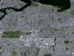 Melville city Australia 15km 3D Model