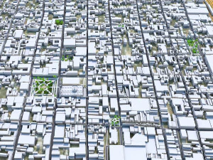 Cidade de M&eacute;rida Yucat&aacute;n 30 km Modelo 3D