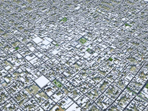 Merida city Yucatan 30km 3D Model