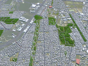 Merida city Yucatan 30km Model 3D