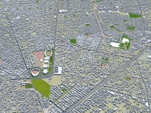 Merida city Yucatan 30km Model 3D