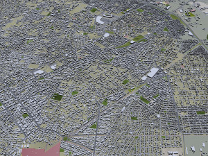 Merida city Yucatan 30km Model 3D