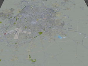 Merida city Yucatan 30km Model 3D