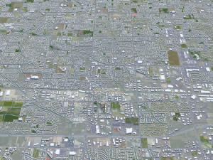 Meridian city Idaho USA 30km 3D Model