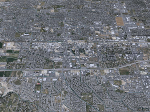 Meridian city Idaho USA 30km 3D Model