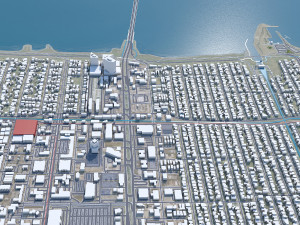 Metairie city Louisiana USA 30km 3D Model
