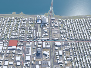 Metairie city Louisiana USA 30km Model 3D