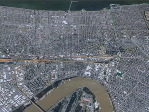 Metairie city Louisiana USA 30km Model 3D