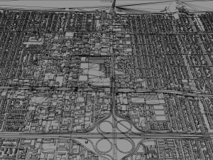 Metairie city Louisiana USA 30km Model 3D