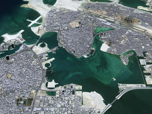 Muharraq city Bahrain 20km 3D Model
