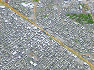Cidade de Nampa Idaho EUA 30 km Modelo 3D