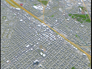 Nampa city Idaho USA 30km Model 3D