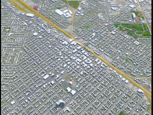 Nampa city Idaho USA 30km 3D Model