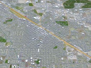 Nampa city Idaho USA 30km Model 3D