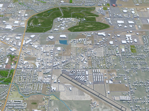 Nampa city Idaho USA 30km Model 3D