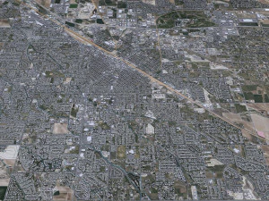 Nampa city Idaho USA 30km 3D Model