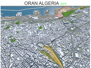 Oran city Algeria 3D Model