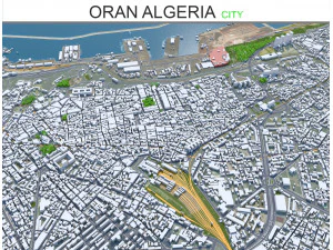 Oran-Stadt Algerien 3D Modell