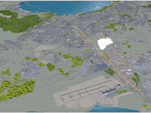 Oran city Algeria 3D Model