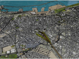 Oran city Algeria 3D Model