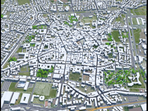 Pistoia city Italy 30km 3D 모델