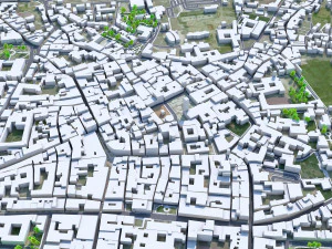 Pistoia city Italy 30km 3D Model