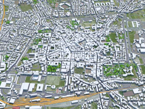 Pistoia city Italy 30km 3D Model