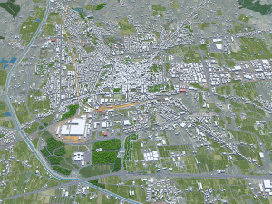Pistoia city Italy 30km 3D 모델