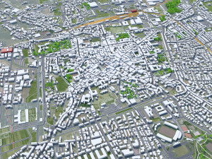 Pistoia city Italy 30km 3D 모델