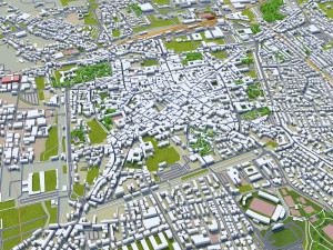 Pistoia city Italy 30km 3D 모델