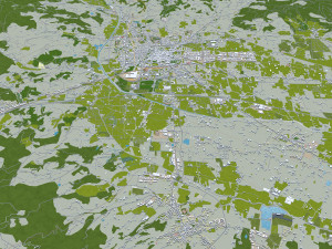 Pistoia city Italy 30km 3D 모델
