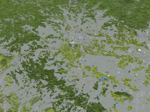 Pistoia city Italy 30km 3D 모델