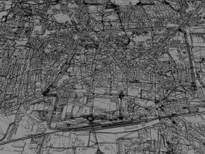Pistoia city Italy 30km 3D 모델