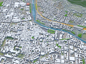 Ville de Prato Italie 30km Modèle 3D