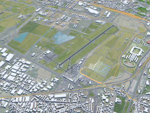 Prato city Italy 30km 3D Модель