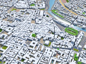 Prato city Italy 30km 3D Model