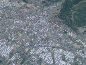 Prato city Italy 30km 3D Модель
